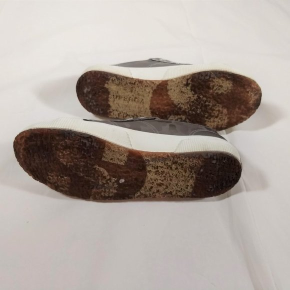 Superga silver metallic camo canvas sneaker S00DVF0 women's Size 6 - Picture 5 of 7